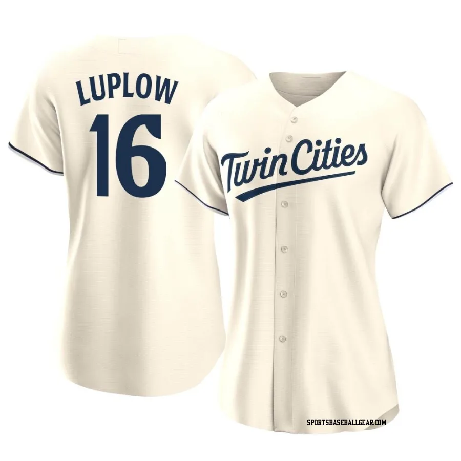 Jordan Luplow Women's Minnesota Twins Cream Authentic Alternate Jersey