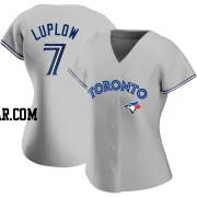 Jordan Luplow Women's Toronto Blue Jays Gray Authentic Road Jersey