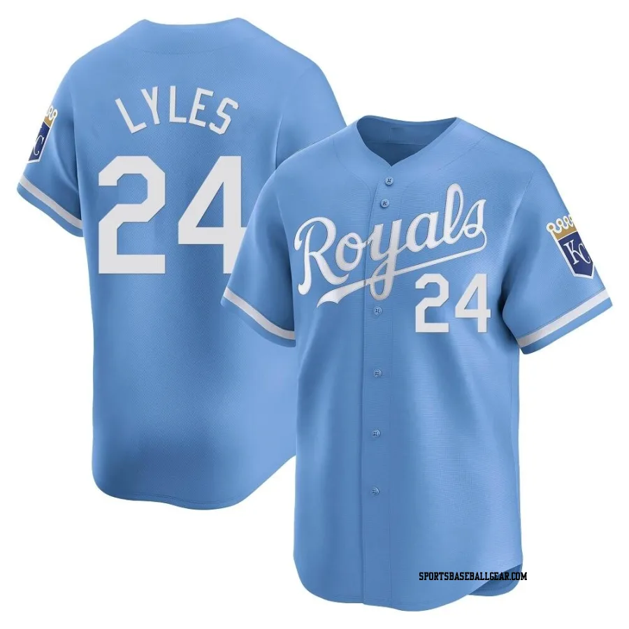 Jordan Lyles Men's Kansas City Royals Light Blue Limited Alternate Jersey