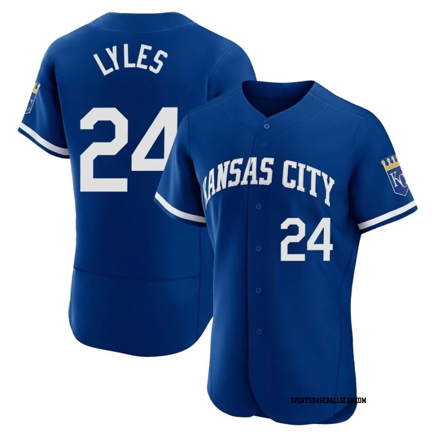 Jordan Lyles Men's Kansas City Royals Royal Authentic 2022 Alternate Jersey