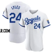 Jordan Lyles Men's Kansas City Royals White Authentic 2022 Home Jersey