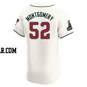 Jordan Montgomery Men's Arizona Diamondbacks Cream Elite Home Patch Jersey