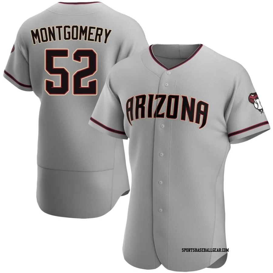 Jordan Montgomery Men's Arizona Diamondbacks Gray Authentic Road Jersey