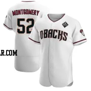 Jordan Montgomery Men's Arizona Diamondbacks White Authentic Crimson Home 2023 World Series Jersey