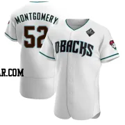 Jordan Montgomery Men's Arizona Diamondbacks White Authentic Teal Alternate 2023 World Series Jersey