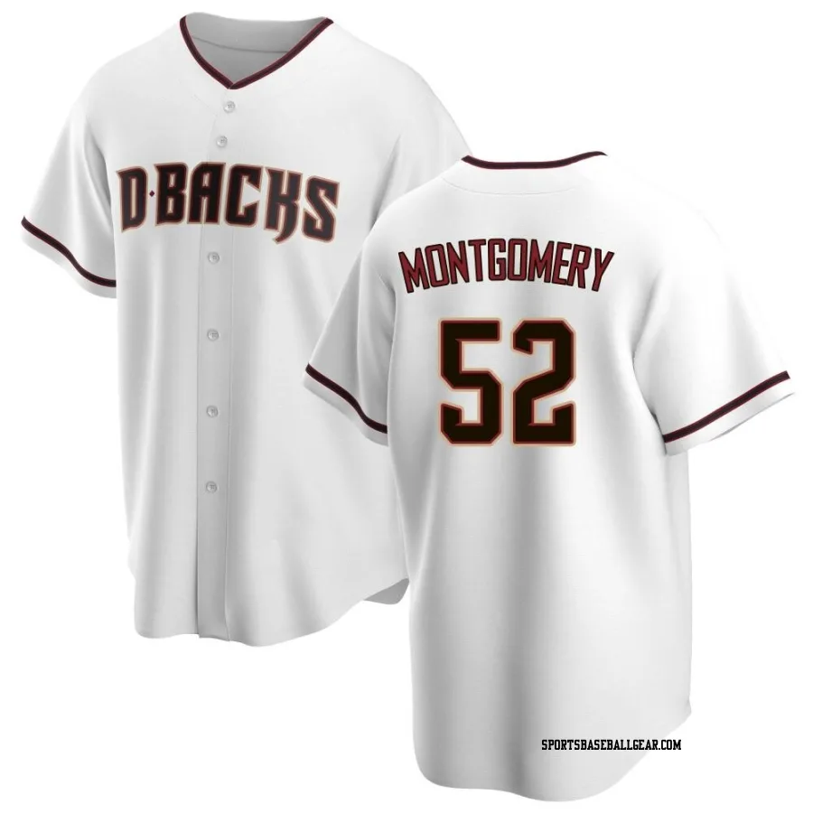 Jordan Montgomery Men's Arizona Diamondbacks White Replica Home Jersey