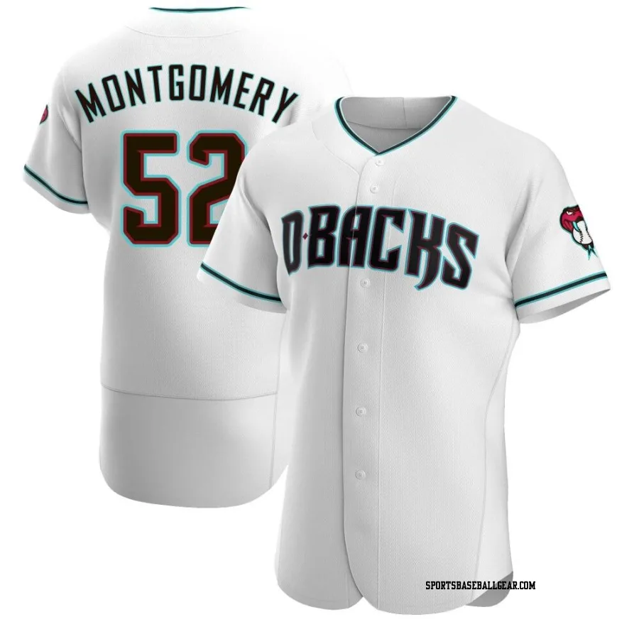 Jordan Montgomery Men's Arizona Diamondbacks White/Teal Authentic Alternate Jersey