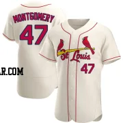 Jordan Montgomery Men's St. Louis Cardinals Cream Authentic Alternate Jersey