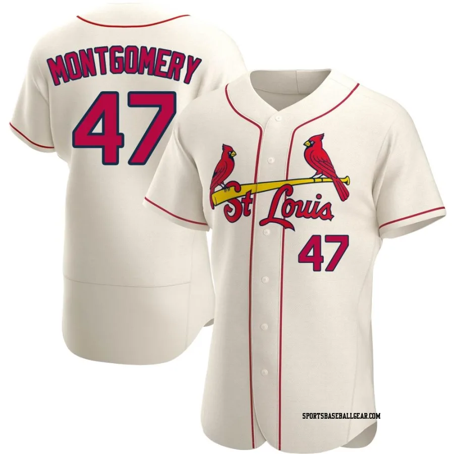 Jordan Montgomery Men's St. Louis Cardinals Cream Authentic Alternate Jersey