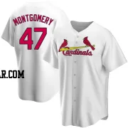 Jordan Montgomery Men's St. Louis Cardinals White Replica Home Jersey