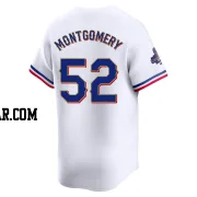 Jordan Montgomery Men's Texas Rangers Gold Limited White 2024 Collection Jersey