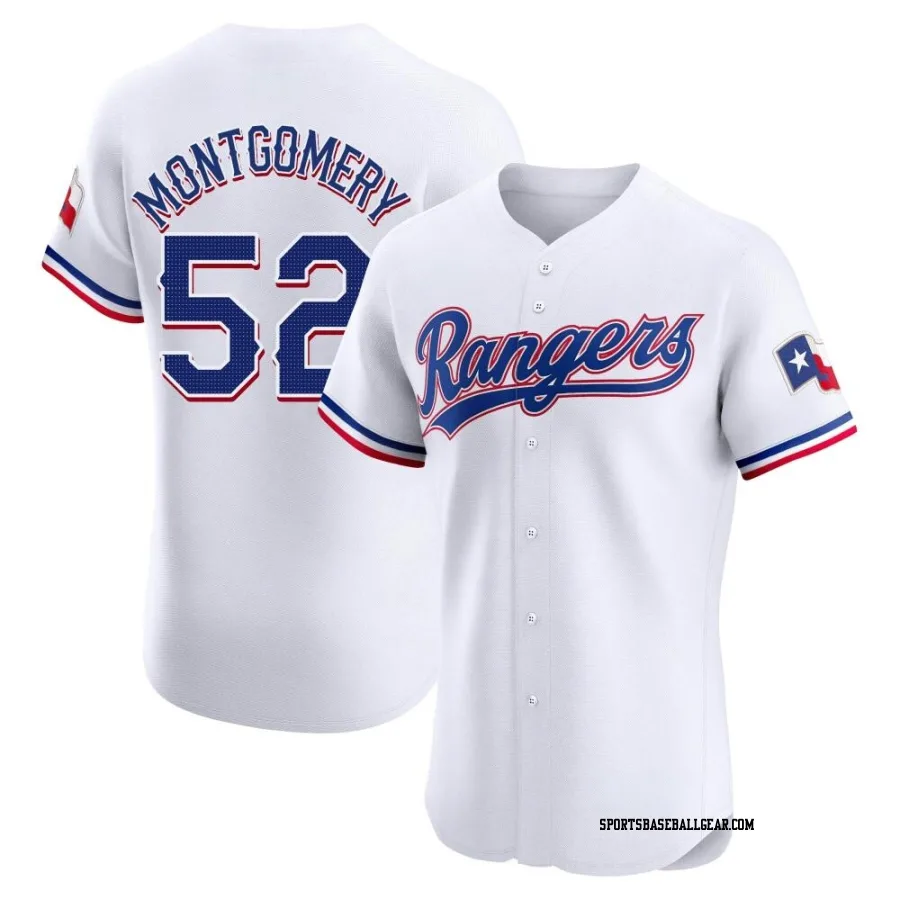 Jordan Montgomery Men's Texas Rangers White Elite Home Jersey