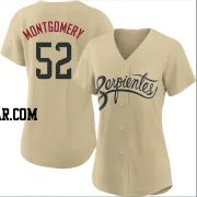 Jordan Montgomery Women's Arizona Diamondbacks Gold Authentic 2021 City Connect Cool Base Jersey