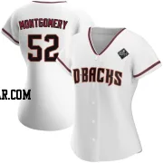 Jordan Montgomery Women's Arizona Diamondbacks White Authentic Home 2023 World Series Jersey