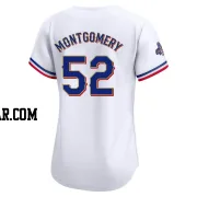 Jordan Montgomery Women's Texas Rangers Gold Limited White 2024 Collection Jersey