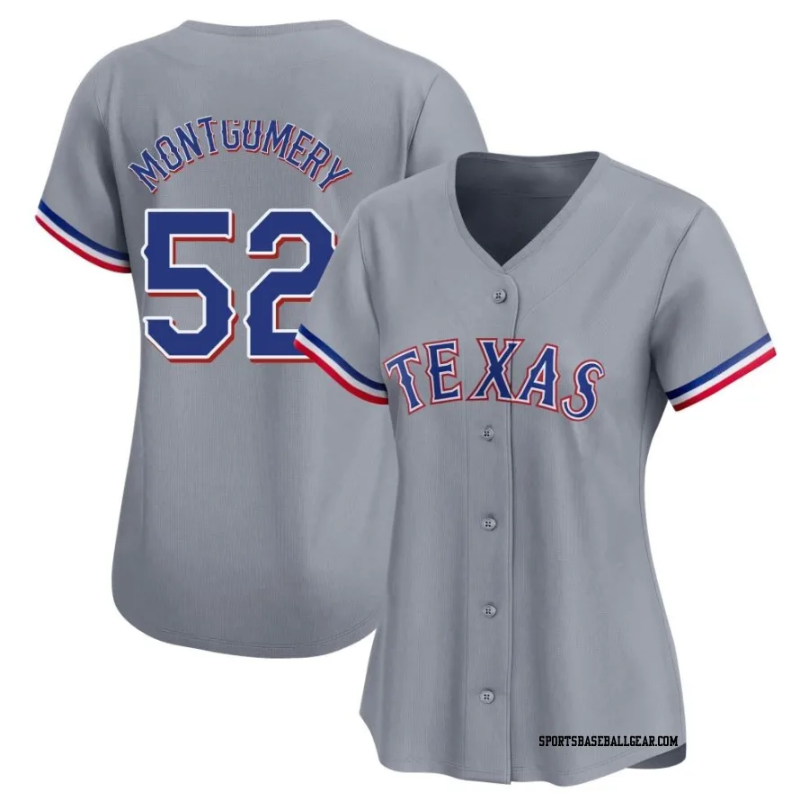 Jordan Montgomery Women's Texas Rangers Gray Limited Away Jersey