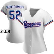 Jordan Montgomery Women's Texas Rangers White Authentic Home 2023 World Series Champions Jersey