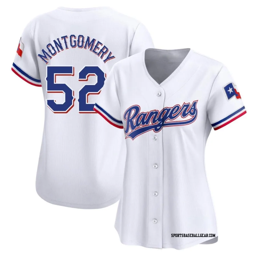 Jordan Montgomery Women's Texas Rangers White Limited Home Jersey