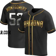 Jordan Montgomery Youth Arizona Diamondbacks Black Golden Replica Alternate Jersey