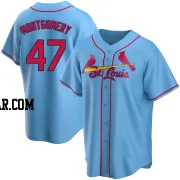 Jordan Montgomery Youth St. Louis Cardinals Light Blue Replica Alternate Jersey