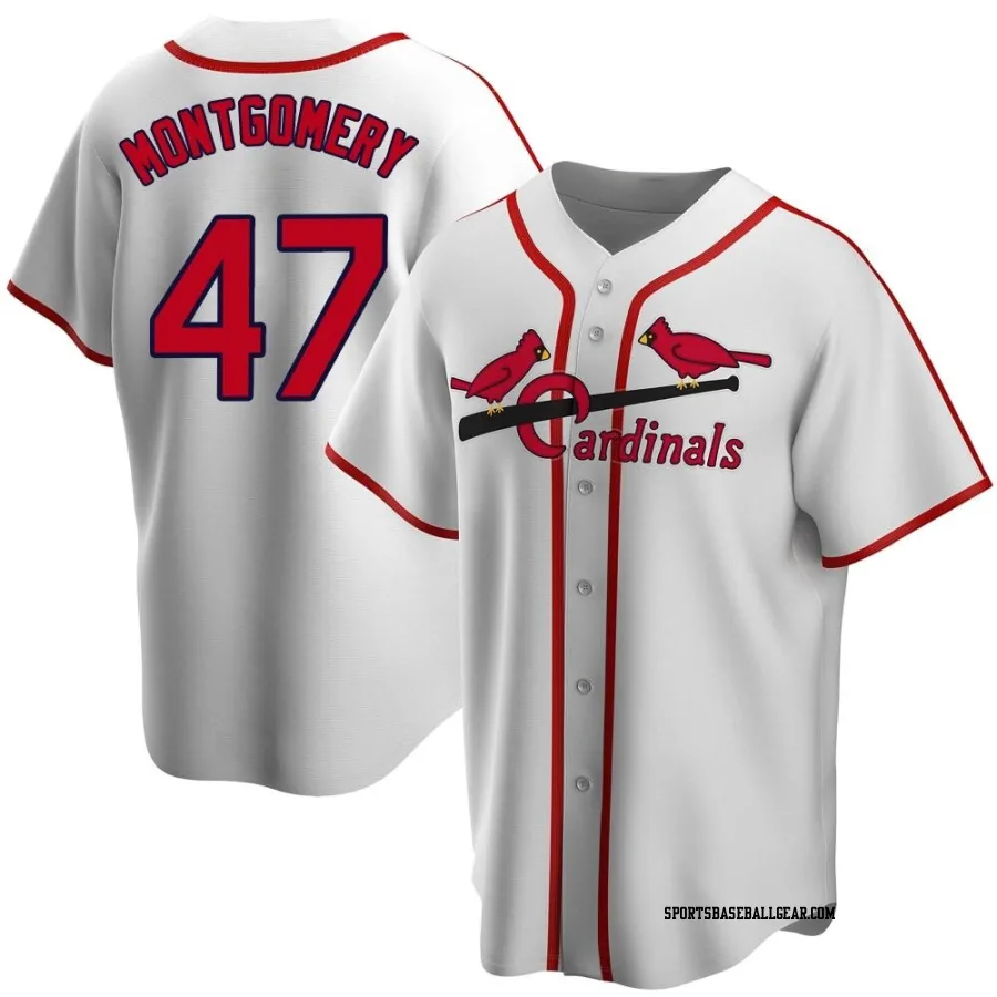 Jordan Montgomery Youth St. Louis Cardinals White Home Cooperstown Collection Jersey