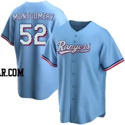 Jordan Montgomery Youth Texas Rangers Light Blue Replica Alternate Jersey