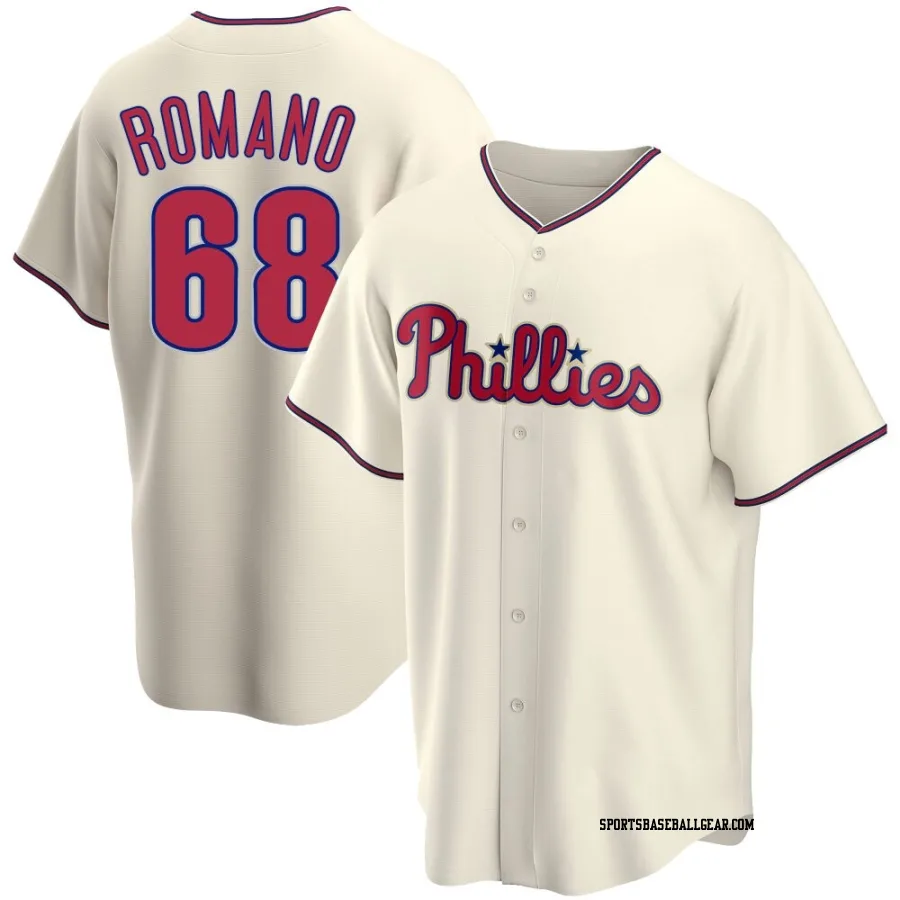 Jordan Romano Men's Philadelphia Phillies Cream Replica Alternate Jersey