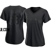 Jordan Romano Women's Philadelphia Phillies Black Replica Pitch Fashion Jersey