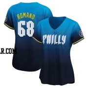 Jordan Romano Women's Philadelphia Phillies Blue Limited 2024 City Connect Jersey