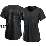 Jordan Romano Women's Toronto Blue Jays Black Authentic Pitch Fashion Jersey