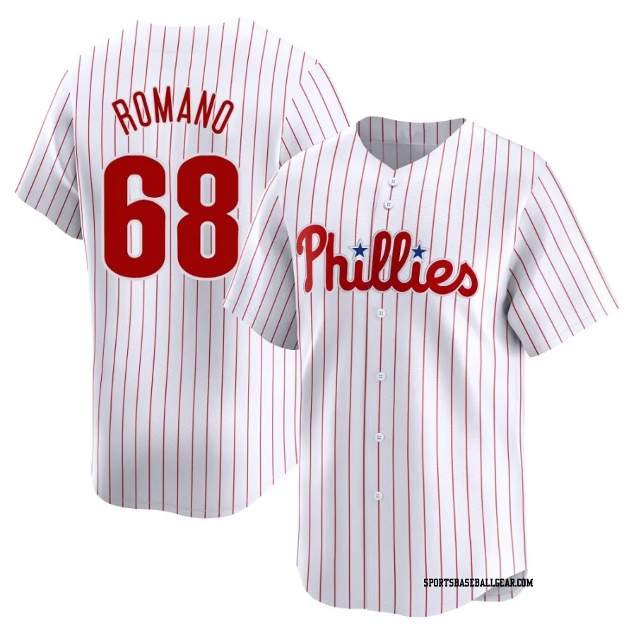 Jordan Romano Youth Philadelphia Phillies White Limited Home Jersey