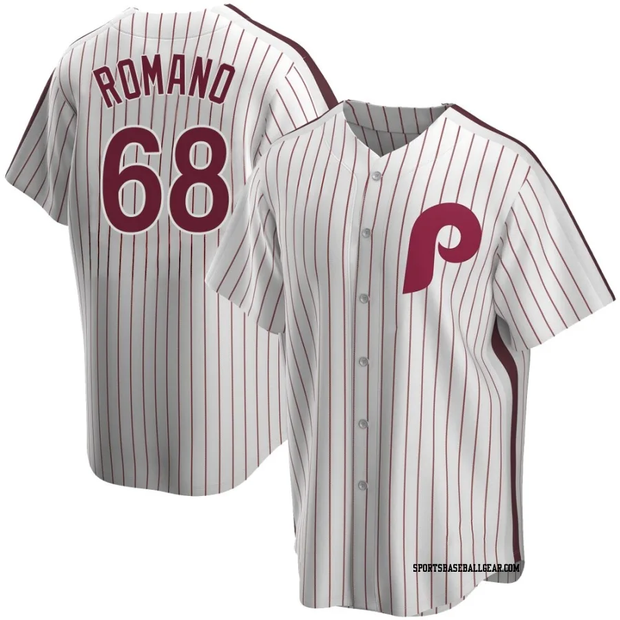 Jordan Romano Youth Philadelphia Phillies White Replica Home Cooperstown Collection Jersey