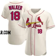 Jordan Walker Men's St. Louis Cardinals Cream Authentic Alternate Jersey