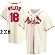 Jordan Walker Men's St. Louis Cardinals Cream Replica Alternate Jersey