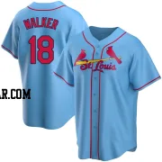 Jordan Walker Men's St. Louis Cardinals Light Blue Replica Alternate Jersey