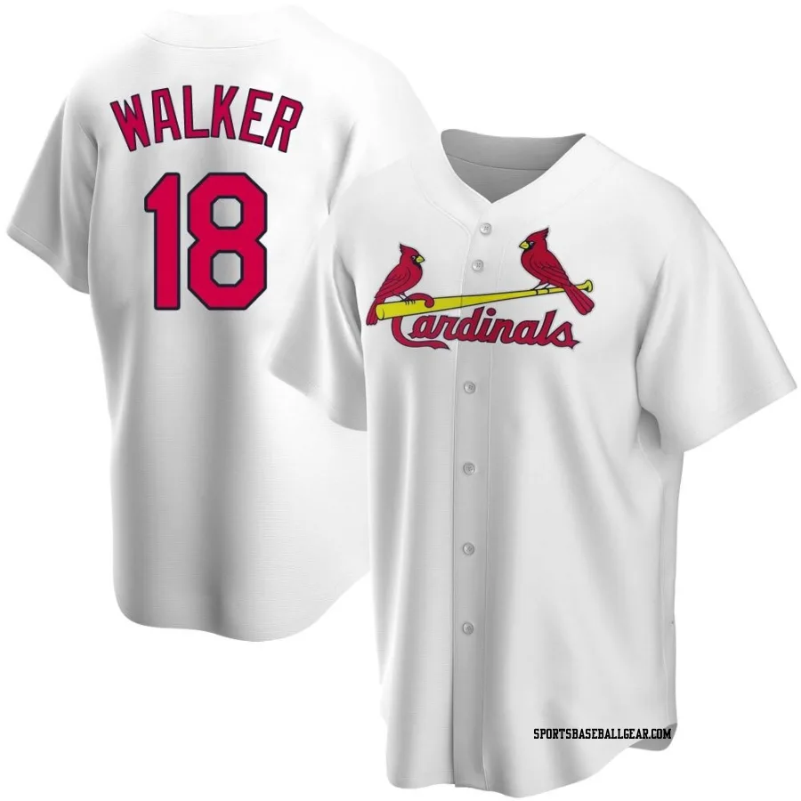 Jordan Walker Men's St. Louis Cardinals White Replica Home Jersey