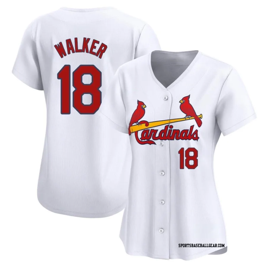 Jordan Walker Women's St. Louis Cardinals White Limited Home Jersey