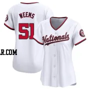 Jordan Weems Women's Washington Nationals White Limited Home Jersey