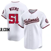 Jordan Weems Youth Washington Nationals White Limited Home Jersey