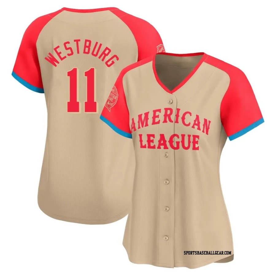 Jordan Westburg Women's Baltimore Orioles Cream Limited American League 2024 All-Star Game Jersey