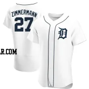 Jordan Zimmermann Men's Detroit Tigers White Authentic Home Jersey