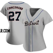 Jordan Zimmermann Women's Detroit Tigers Gray Authentic Road Jersey