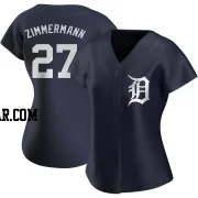 Jordan Zimmermann Women's Detroit Tigers Navy Authentic Alternate Jersey