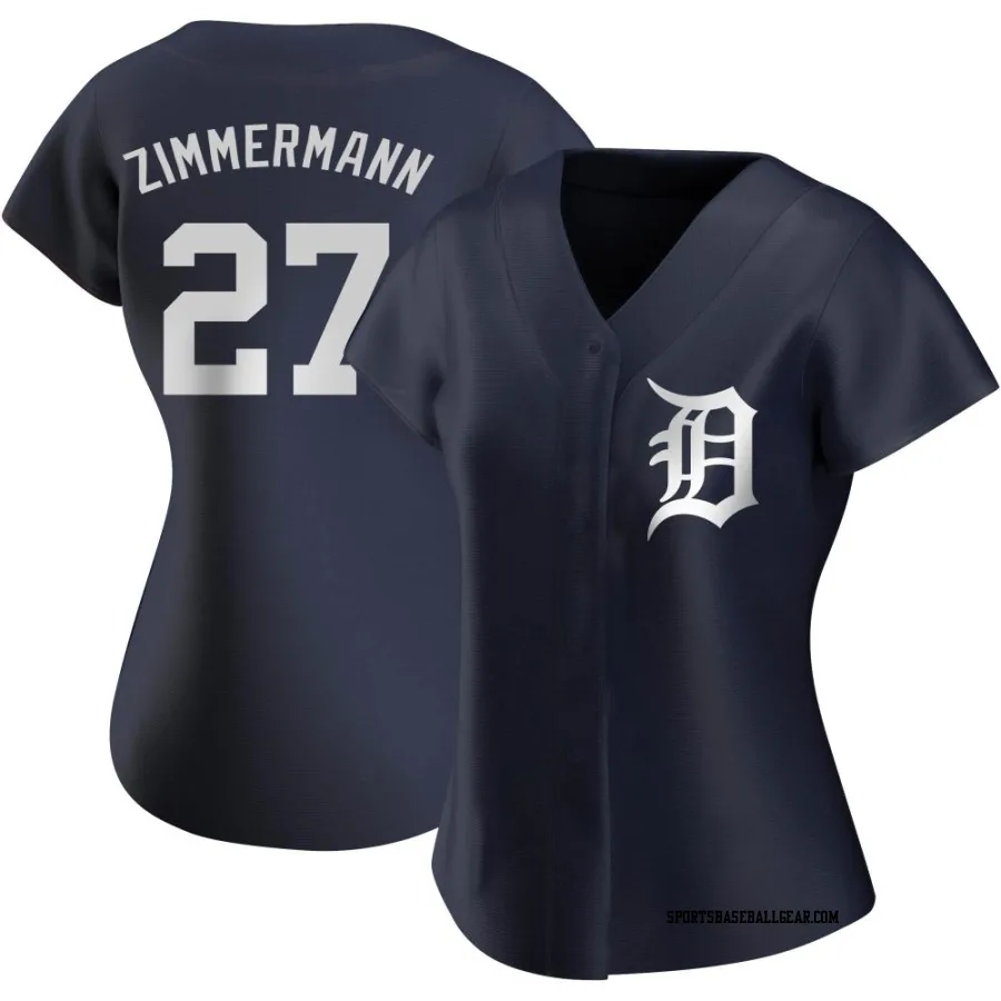 Jordan Zimmermann Women's Detroit Tigers Navy Replica Alternate Jersey