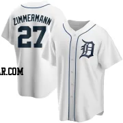 Jordan Zimmermann Youth Detroit Tigers White Replica Home Jersey