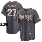 Jordy Mercer Men's Washington Nationals Gray Replica 2022 City Connect Jersey