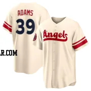 Jordyn Adams Men's Los Angeles Angels Cream Replica 2022 City Connect Jersey