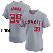 Jordyn Adams Men's Los Angeles Angels Gray Elite Road Jersey