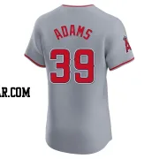 Jordyn Adams Men's Los Angeles Angels Gray Elite Road Jersey