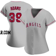 Jordyn Adams Women's Los Angeles Angels Authentic Silver Road Jersey